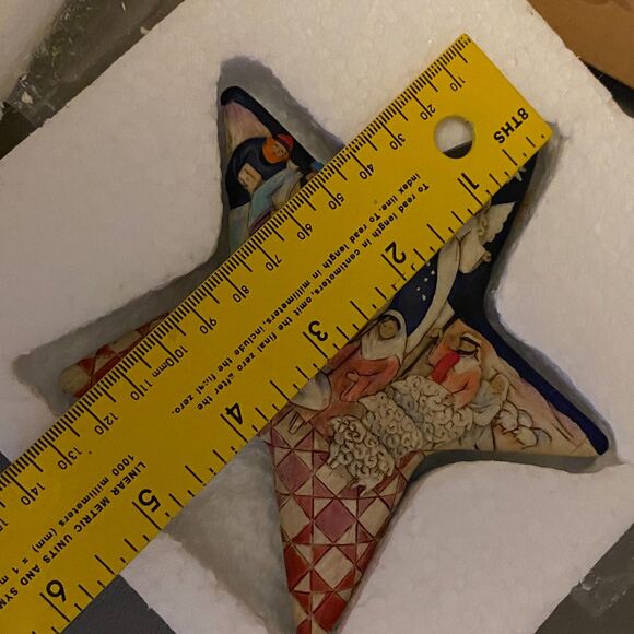 IOB Jim Shore Heartwood Creek Nativity Star Ornament 4010627, Christian Ornament - Picture 9 of 11